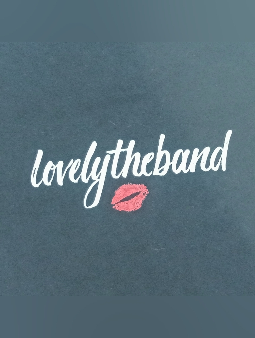 Lovely The Band Tee Black Logo Short Sleeve T-Shirt Sz L - Picture 3 of 5